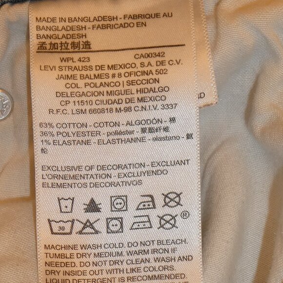 Levi's Denizen 268 Slim Taper Unisex Jeans 31x30 - Picture 7 of 10